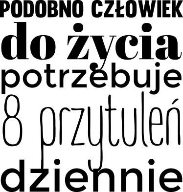 Naklejka 8 przytuleń dziennie - TenStickers