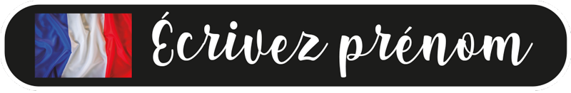 Autocollant vélo boîte avec nom et drapeau - TenStickers