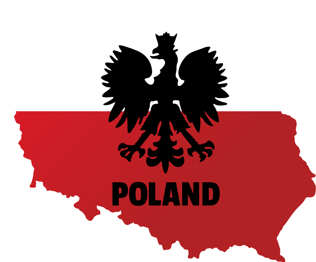 Naklejka na samochód flaga mapy orła porlskiego - TenStickers