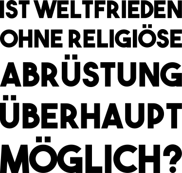 Wandtattoo Religiöse Abrüstung für Weltfrieden - TenStickers