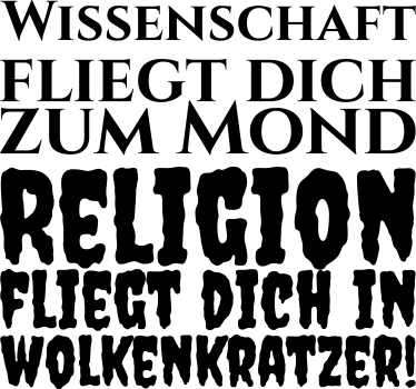 Wandtattoo Wissenschaft Religion - TenStickers