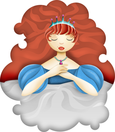 Sticker kinderen de schone slaapster - TenStickers