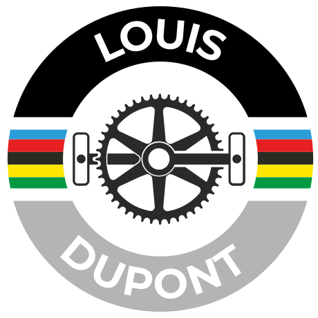 Name with circle stripes bike sticker - TenStickers