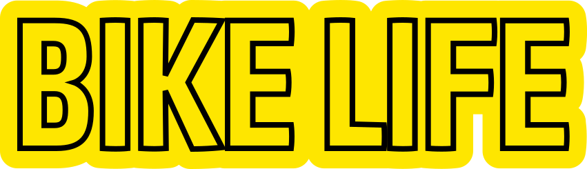 Cykelliv med gul baggrund klistermærke til cykel - TenStickers