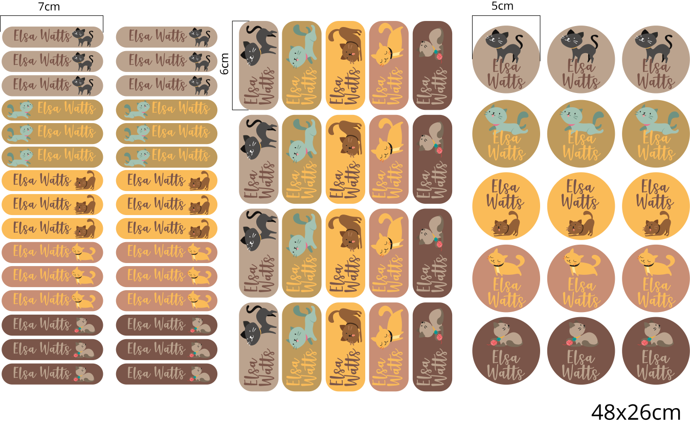 cat school designs custom sticker - TenStickers