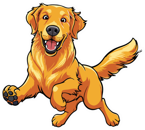 Sticker voiture golden retriever joueur - TenStickers