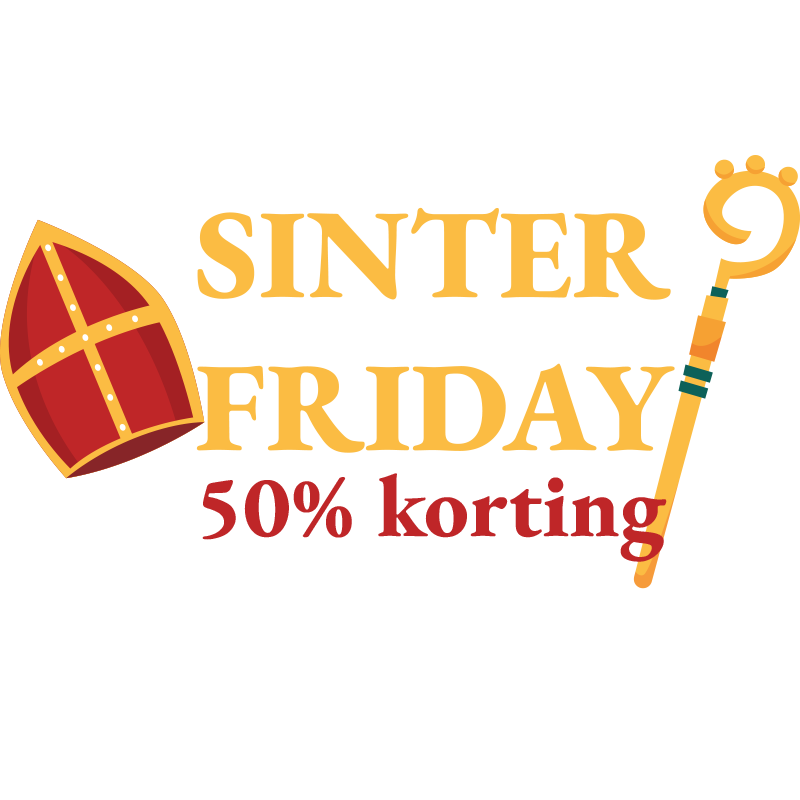 sinter friday korting black friday sticker - TenStickers
