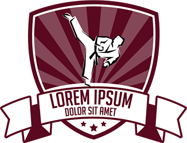 Naklejka personalizowana - Karate logo - TenStickers