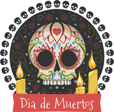 Vinilos celebración día de muertos - TenVinilo