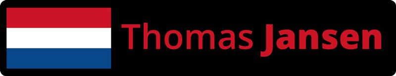 Vlag met vette achternaam fiets naamsticker - TenStickers