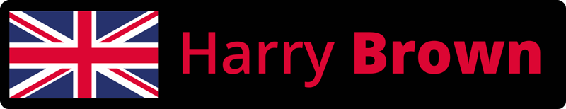 UK flag with bold last name bike sticker - TenStickers