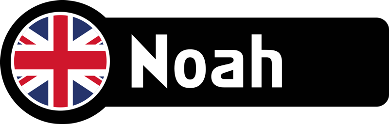 UK flag with bold name bike sticker - TenStickers