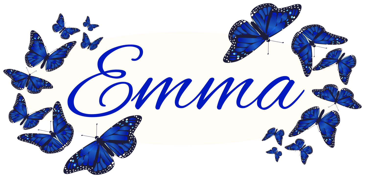 Sticker vélo papillons bleus - TenStickers