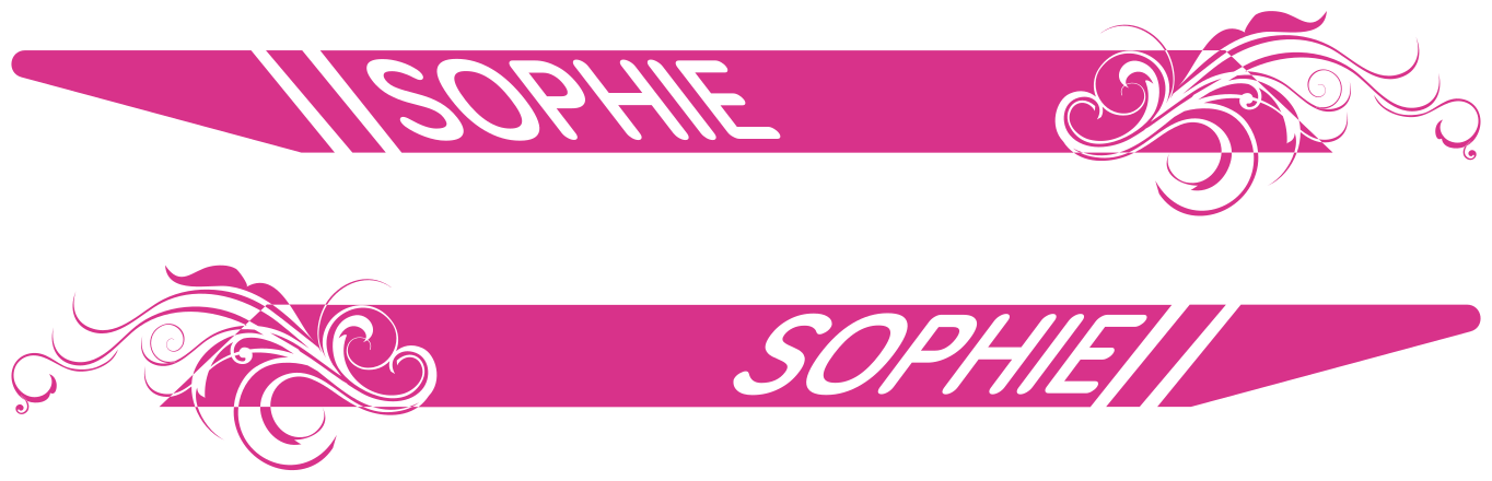 Vinilo bicicleta rosa elegante - TenVinilo