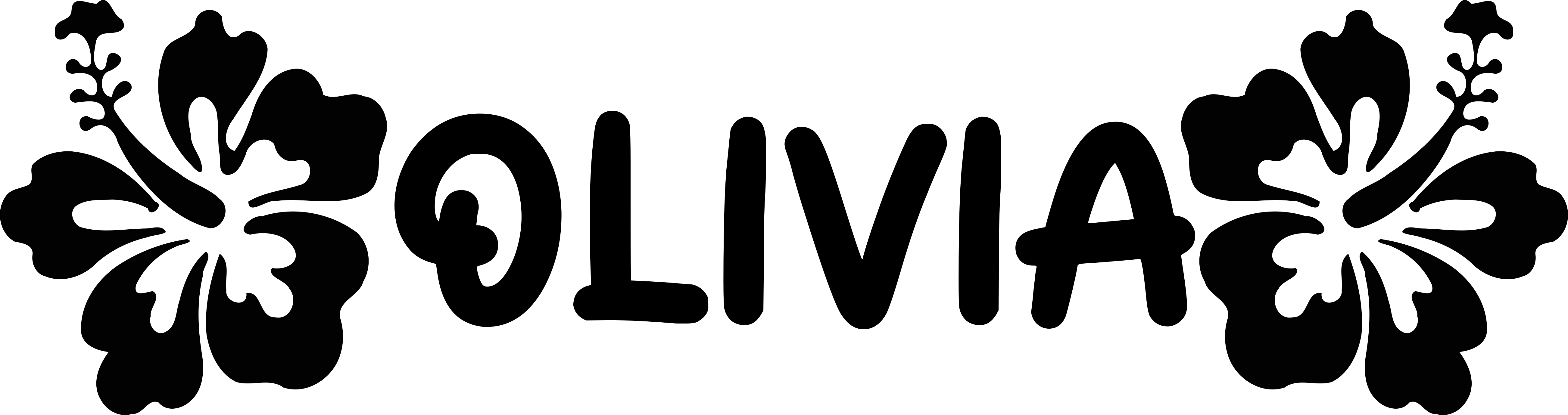 Pink hawaï flowers bike sticker - TenStickers