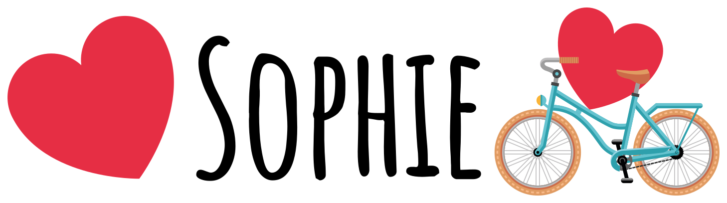 Vinilo bicicleta dos corazones - TenVinilo