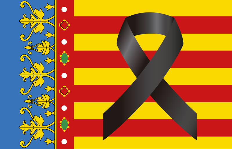 Pegatina coche Valencia lazo - TenVinilo