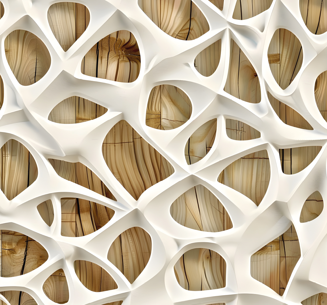 가구 스티커 추상 3d 나무 디자인 - TenStickers