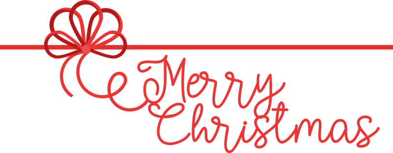 gift bow merry christmas shop window sticker - TenStickers