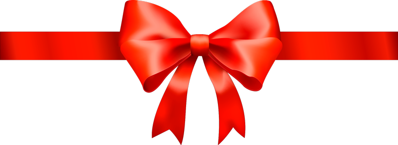 red gift bow shop window sticker - TenStickers