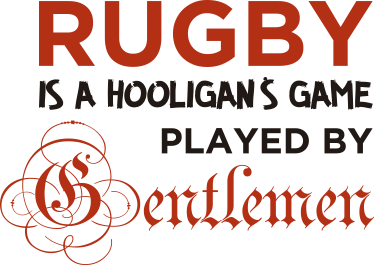 Tenstickers Sticker Rugby Hooligans Game tenstickers kopen in de aanbieding