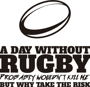 A Day Without Rugby Wall Sticker - TenStickers
