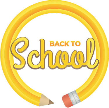 Vinilo pared vuelta al cole círculo de lápiz - TenVinilo