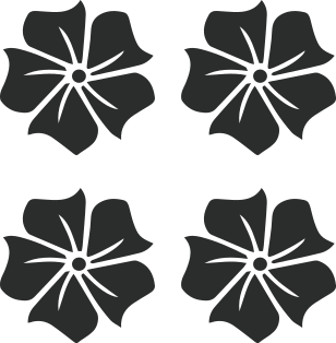 Hawaïan flower pack bike sticker - TenStickers