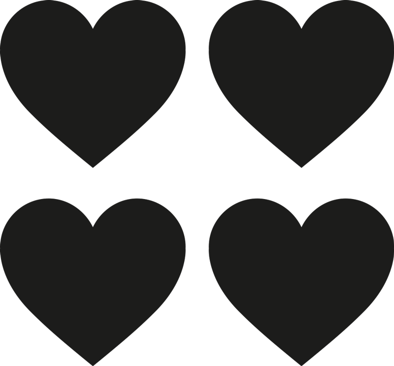 情人节贴纸 心形包 - TenStickers