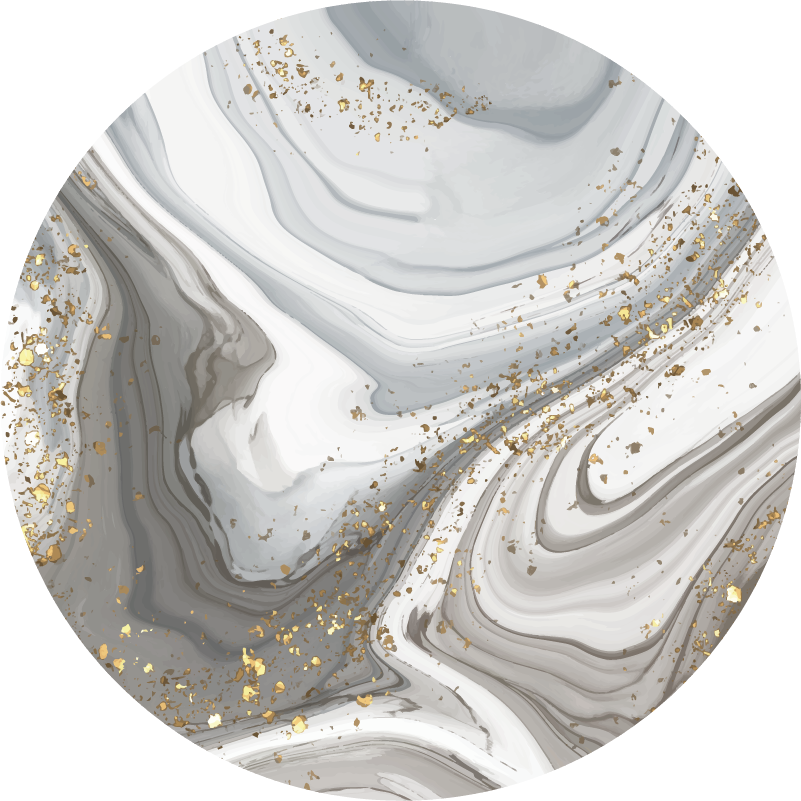 贴纸  墙贴 灰色圆形大理石 - TenStickers