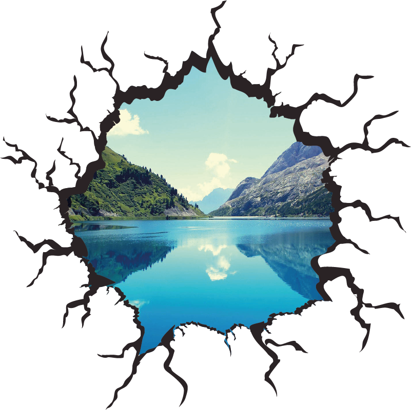 贴纸  冰箱贴纸 洞 - TenStickers