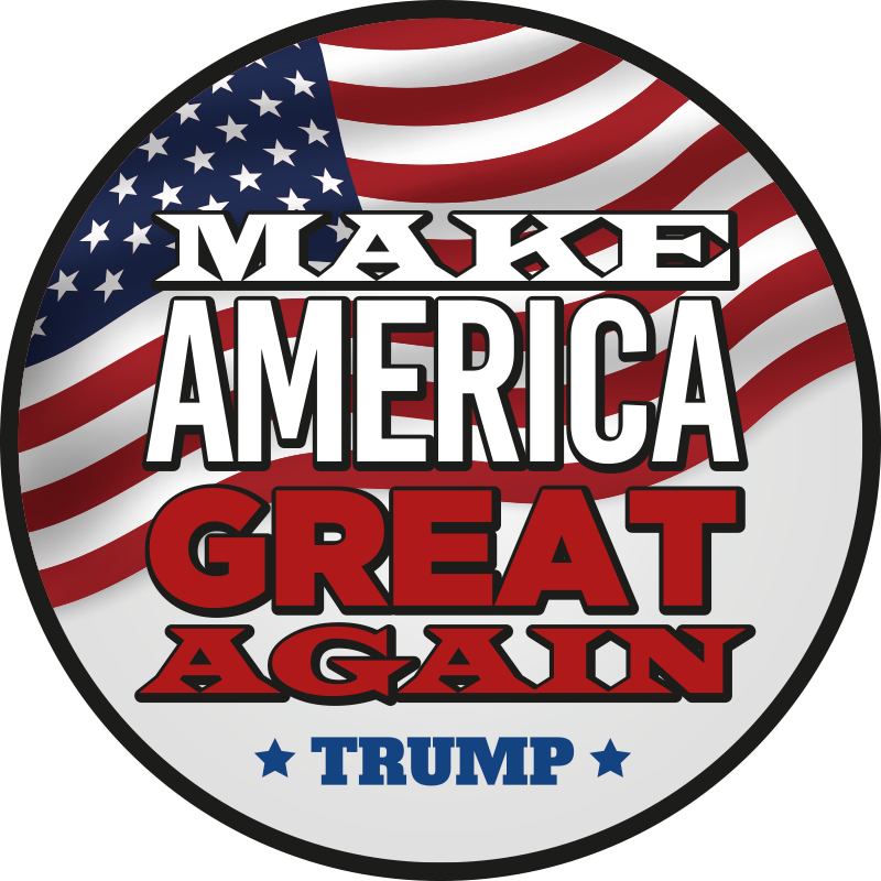 Trump America great again car decal - TenStickers