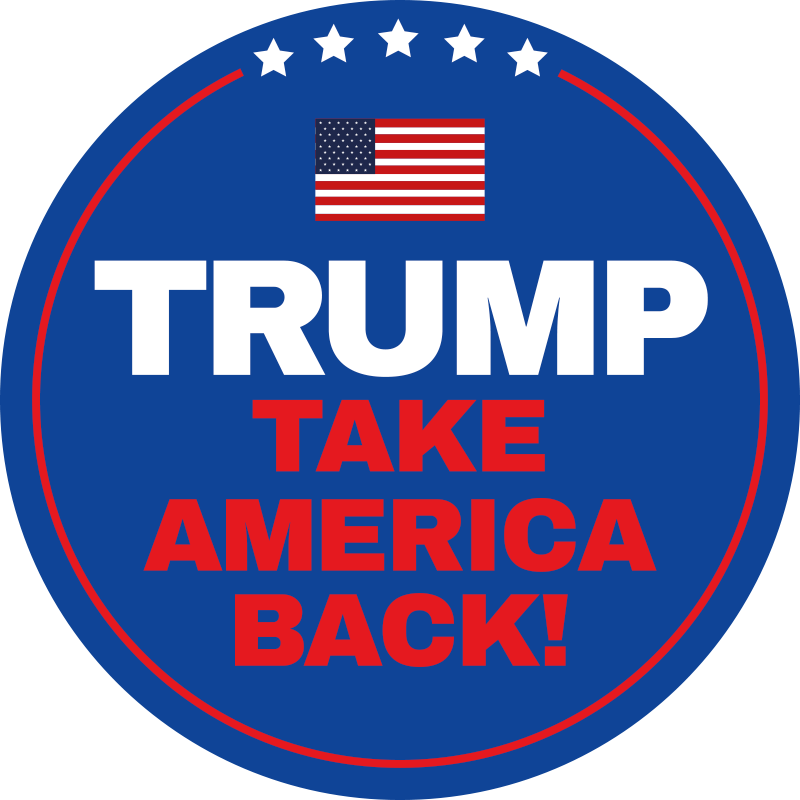 Trump take America back car decal - TenStickers