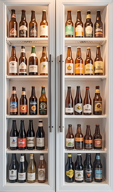 Autocolante para frigorífico marcas de cerveja - TenStickers