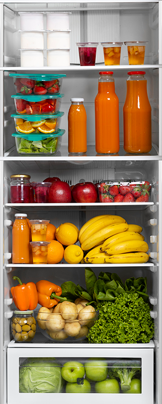 šeimos savaitės maistas šaldytuvo lipdukas - „Tenstickers“