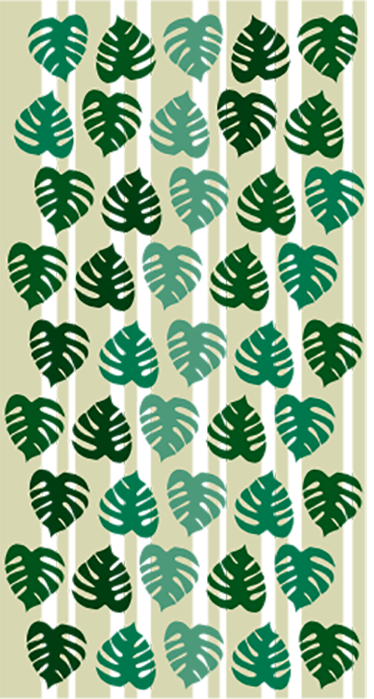 半透明植物叶子装饰贴纸 - TenStickers