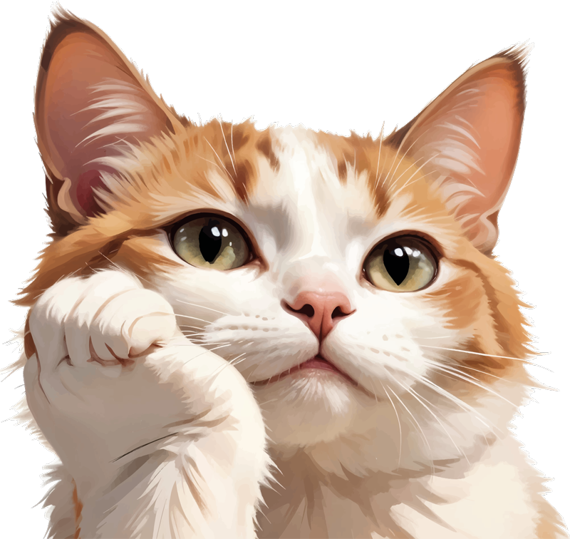 Autoaufkleber katze denkt - TenStickers