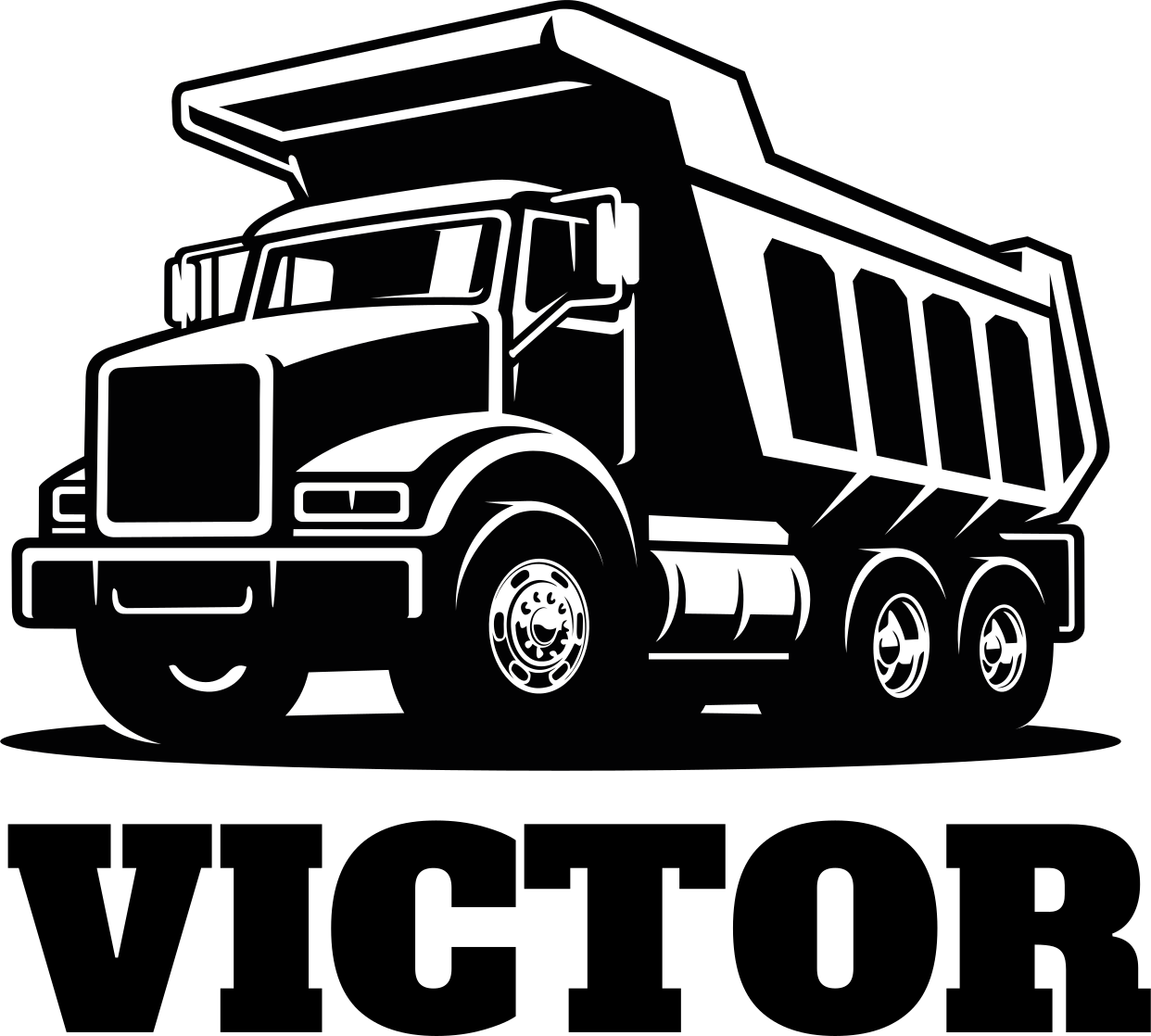 墙面贴纸 个性化工程车 - TenStickers