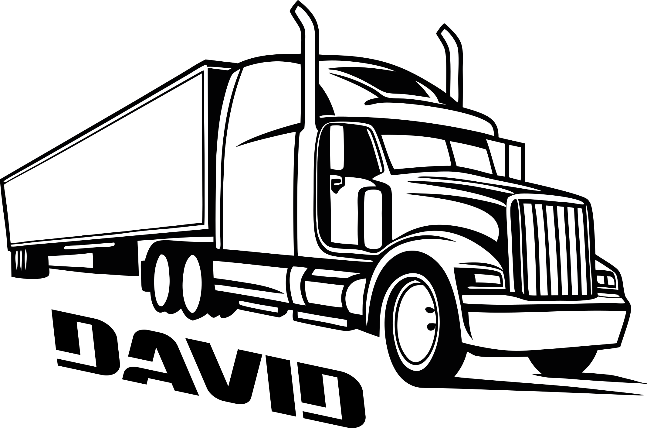 personalized truck toy decal - TenStickers