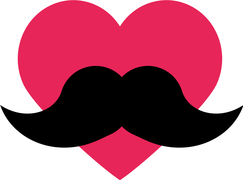 Fars dags hjerte butiksvinduer klistermærke - TenStickers