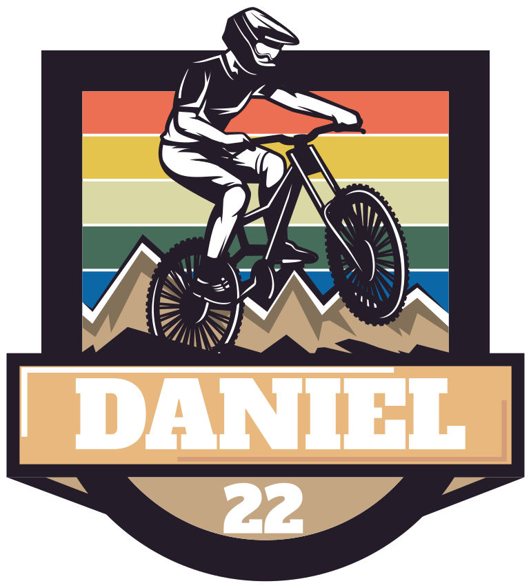 Personalised vintage bike sticker - TenStickers