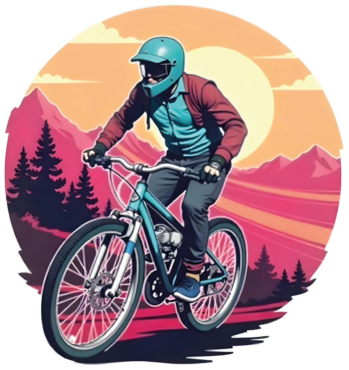 Chill  Summer bike sticker - TenStickers