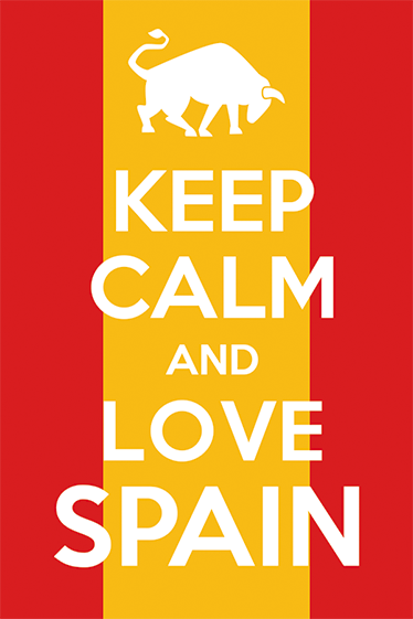 Vinilo bandera de España Keep Calm - TenVinilo