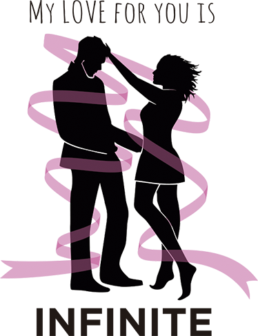 Vinilo decorativo love infinite - TenVinilo