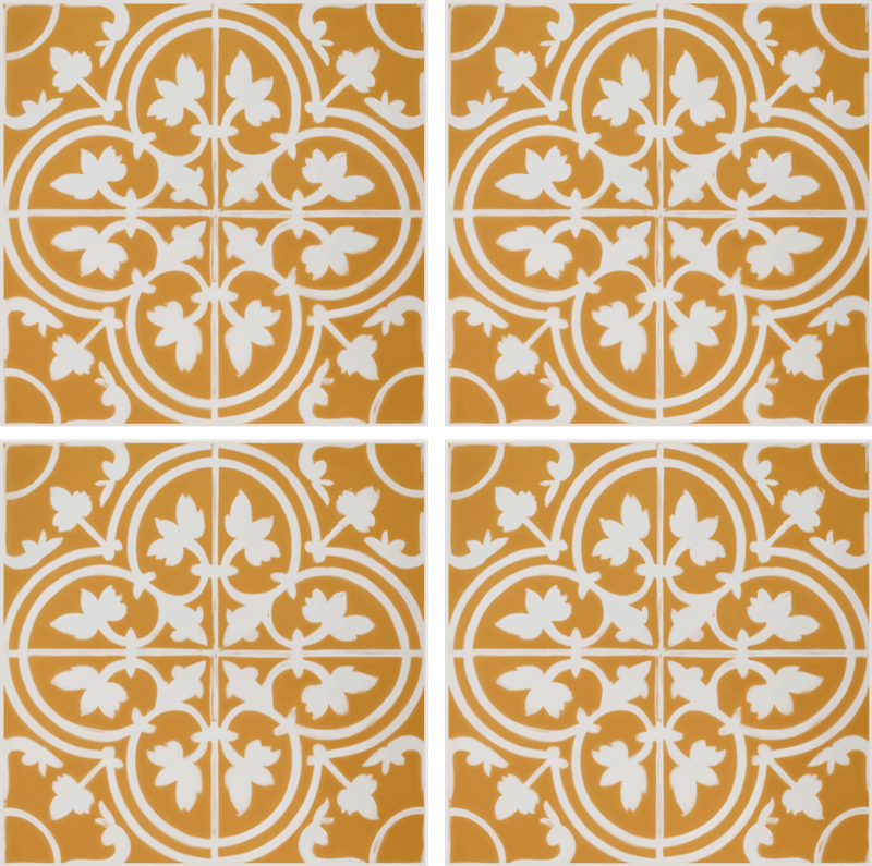 Klebefliesen orientalisch gelb - TenStickers