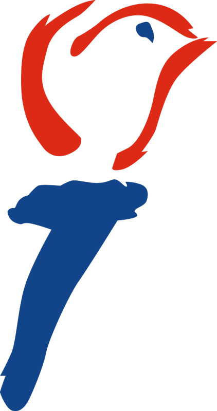 Fakkel van de bevrijdingsdag feestdagen sticker - TenStickers