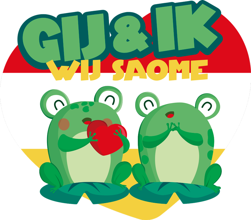 oeteldonk gij & ik feestdagen sticker - TenStickers