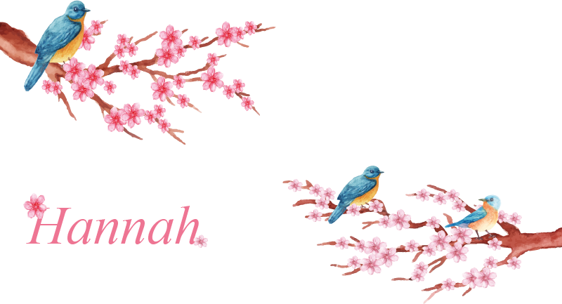 Minimalist peaceful blossom wall sticker - TenStickers