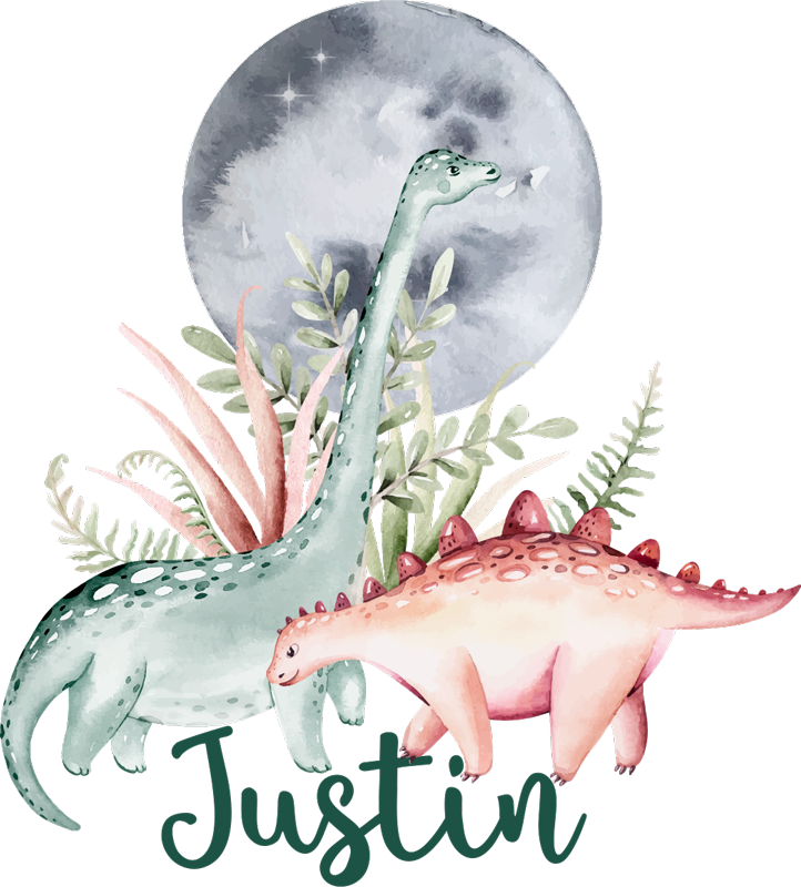 動物 シール 恐竜のシーン - TENSTICKERS