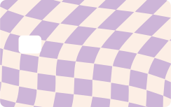 Vinilo tarjeta de crédito cuadrados de colores pastel - TenVinilo